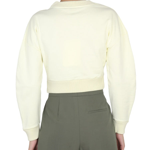 Alexander Mcqueen Women Cropped Sweatshirt