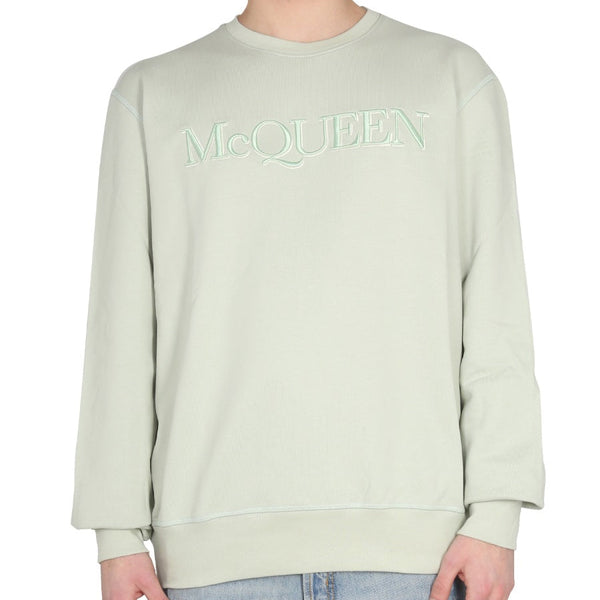 Alexander Mcqueen Men Sweatshirt With Logo Embroidery