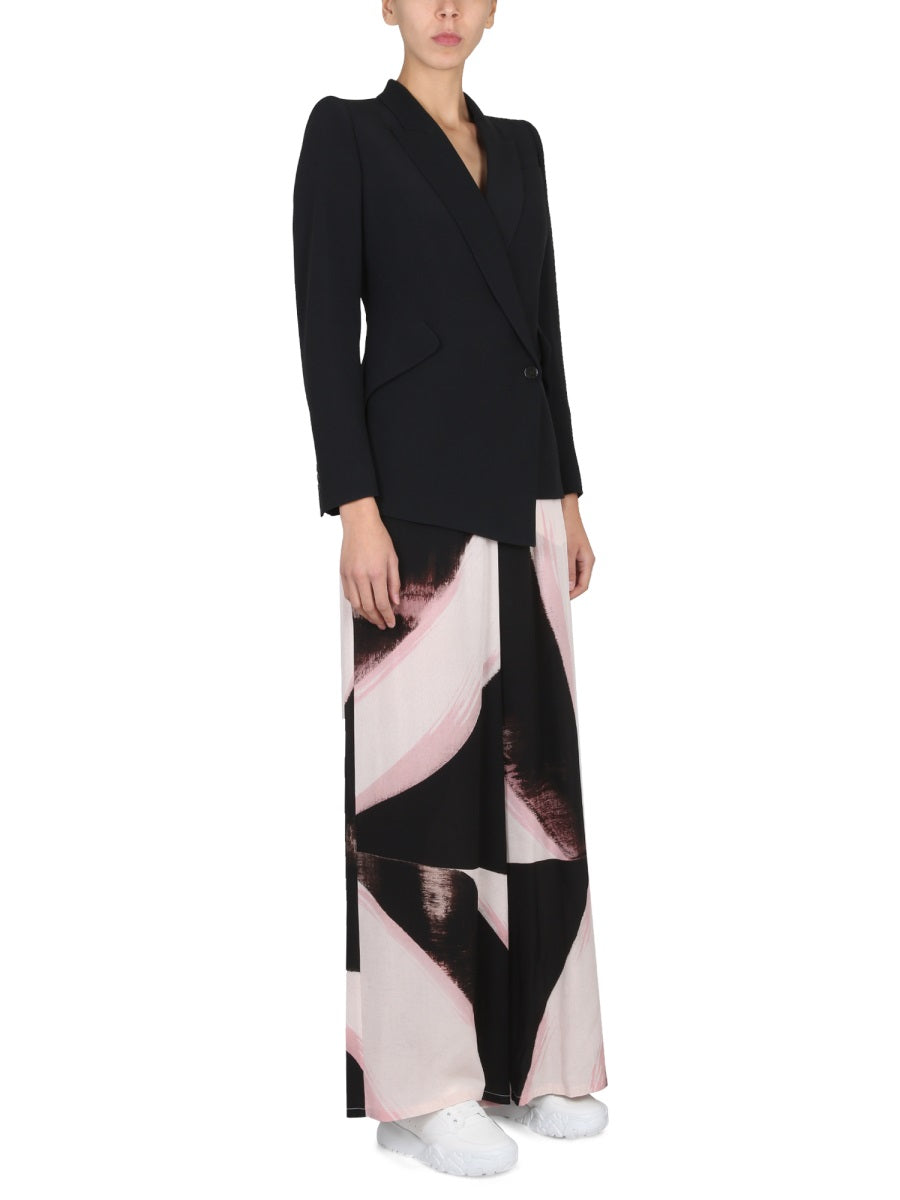 Alexander Mcqueen Women Brushstroke Graphic Pants