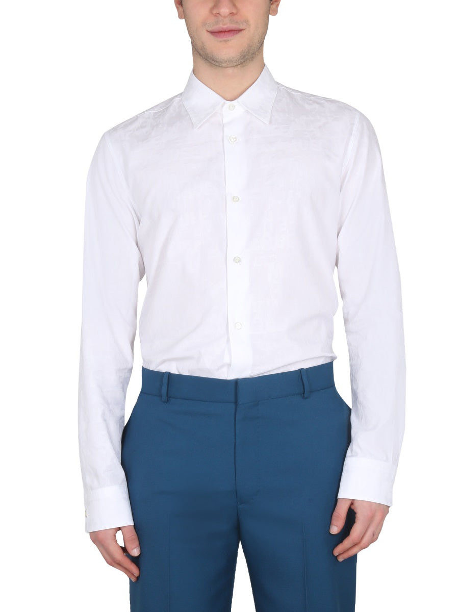 Alexander Mcqueen Men Graffiti Logo Shirt