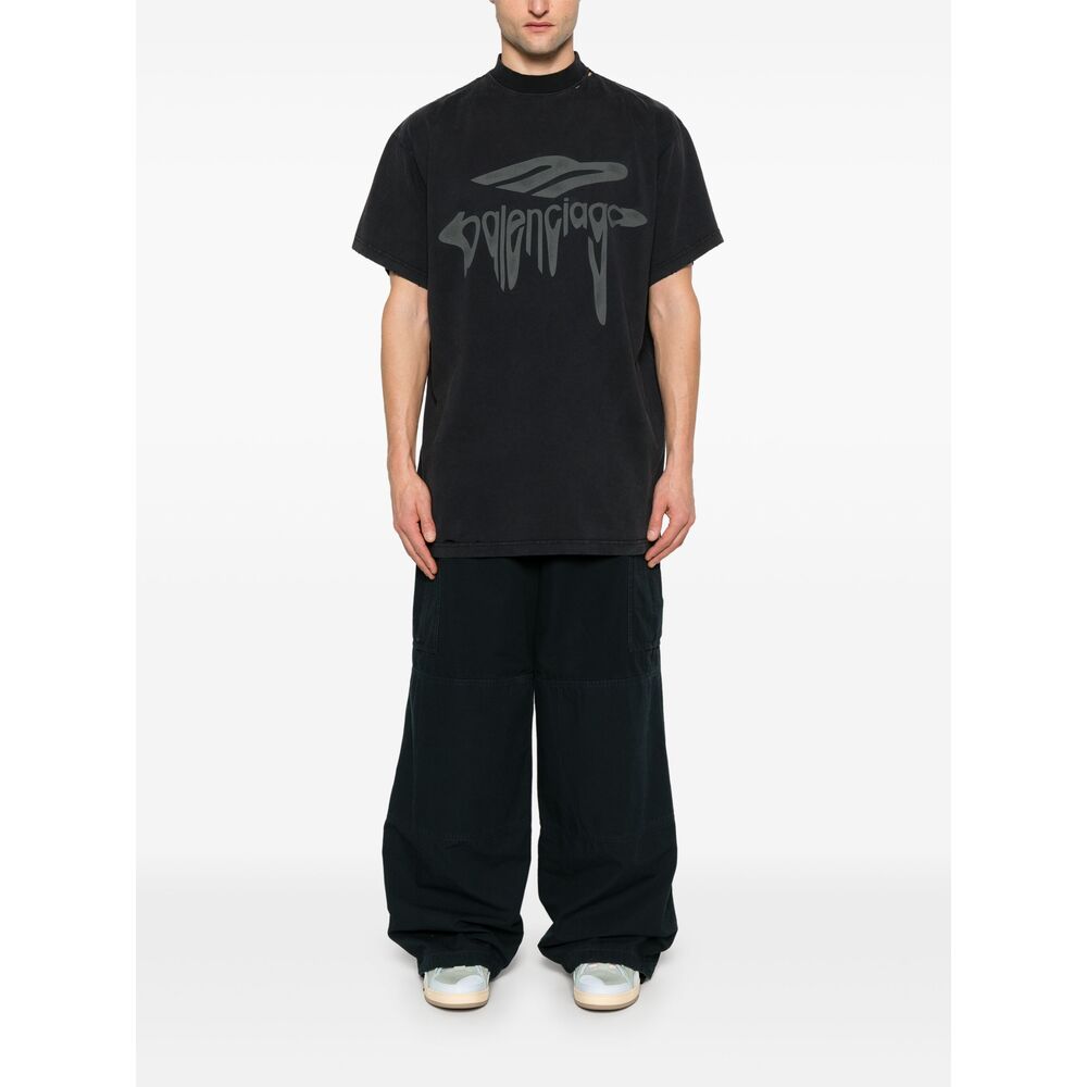 Balenciaga Blue Trousers - Loose Fit Men
