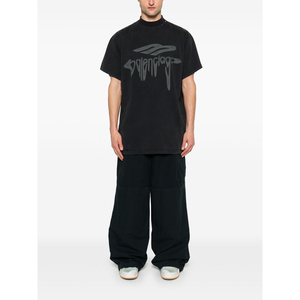 Balenciaga Black T-Shirts & Vests - T-Shirts Men