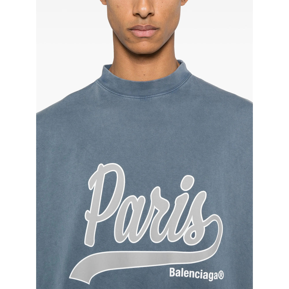 Balenciaga Blue T-Shirts & Vests - T-Shirts Men