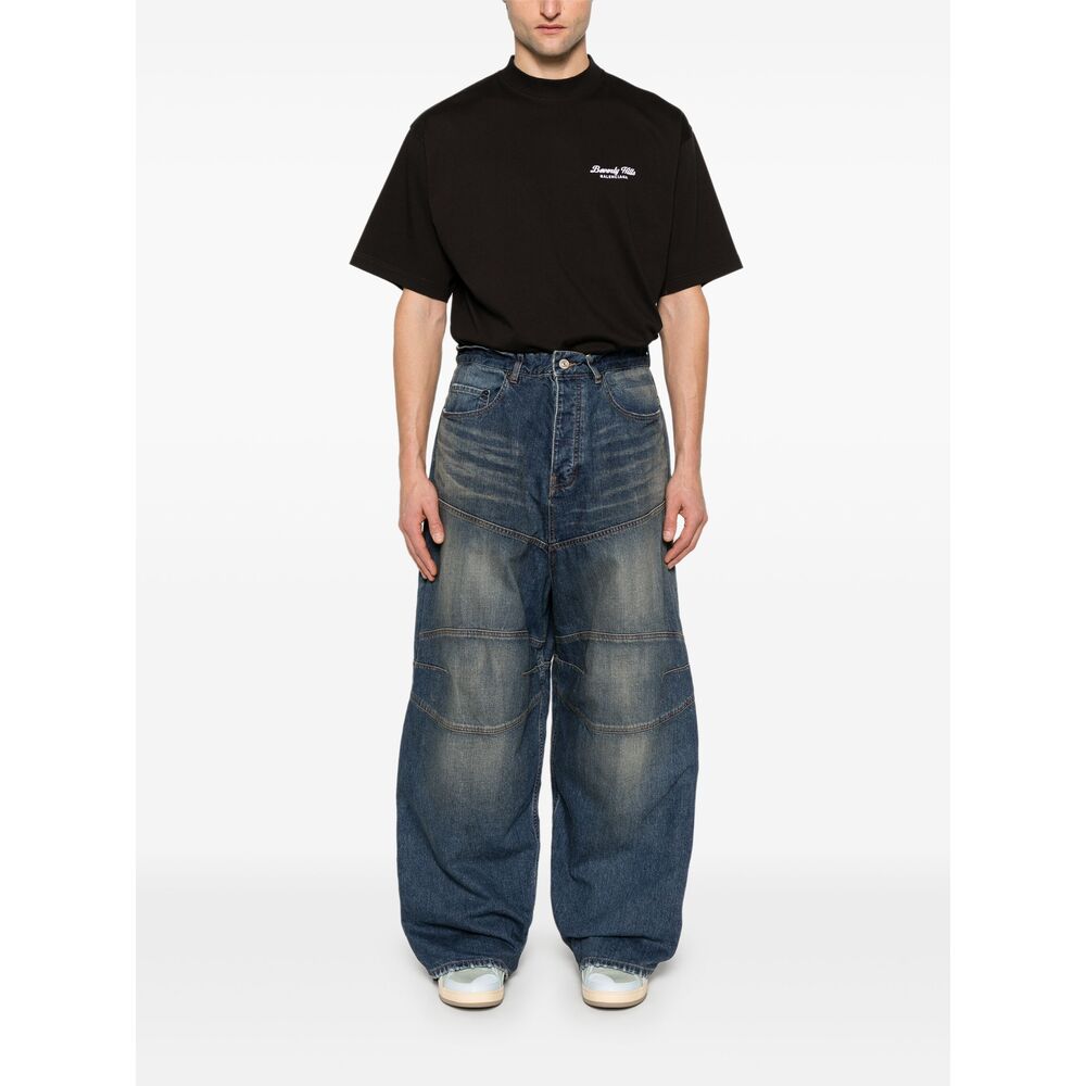 Balenciaga Blue Denim - Loose-Fit Jeans Men