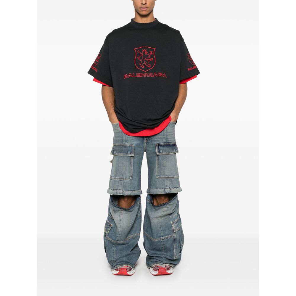 Balenciaga Blue Denim - Wide-Leg Jeans Men
