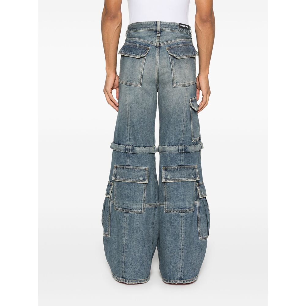 Balenciaga Blue Denim - Wide-Leg Jeans Men