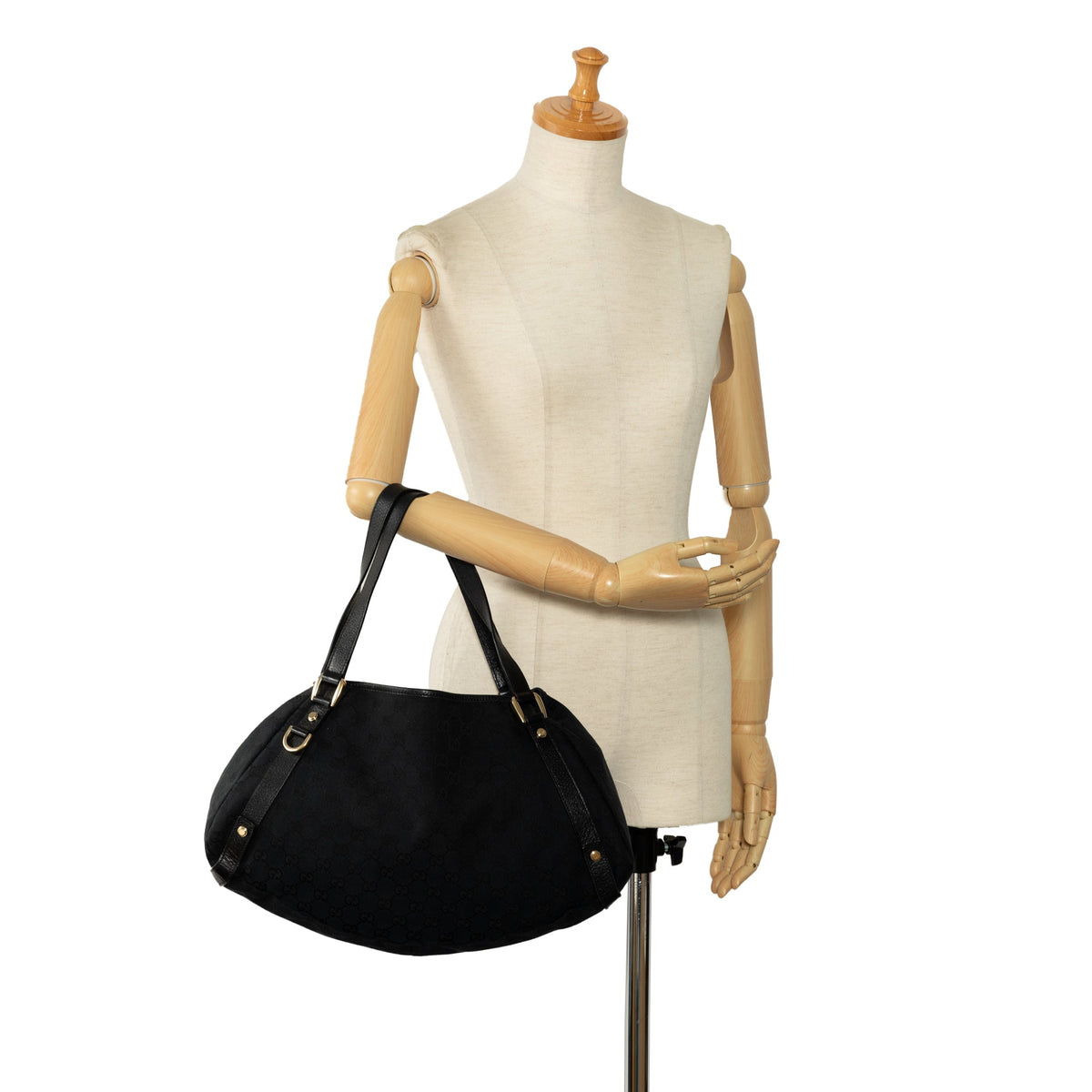 GUCCI GG Canvas D Ring Pelham Shoulder Bag