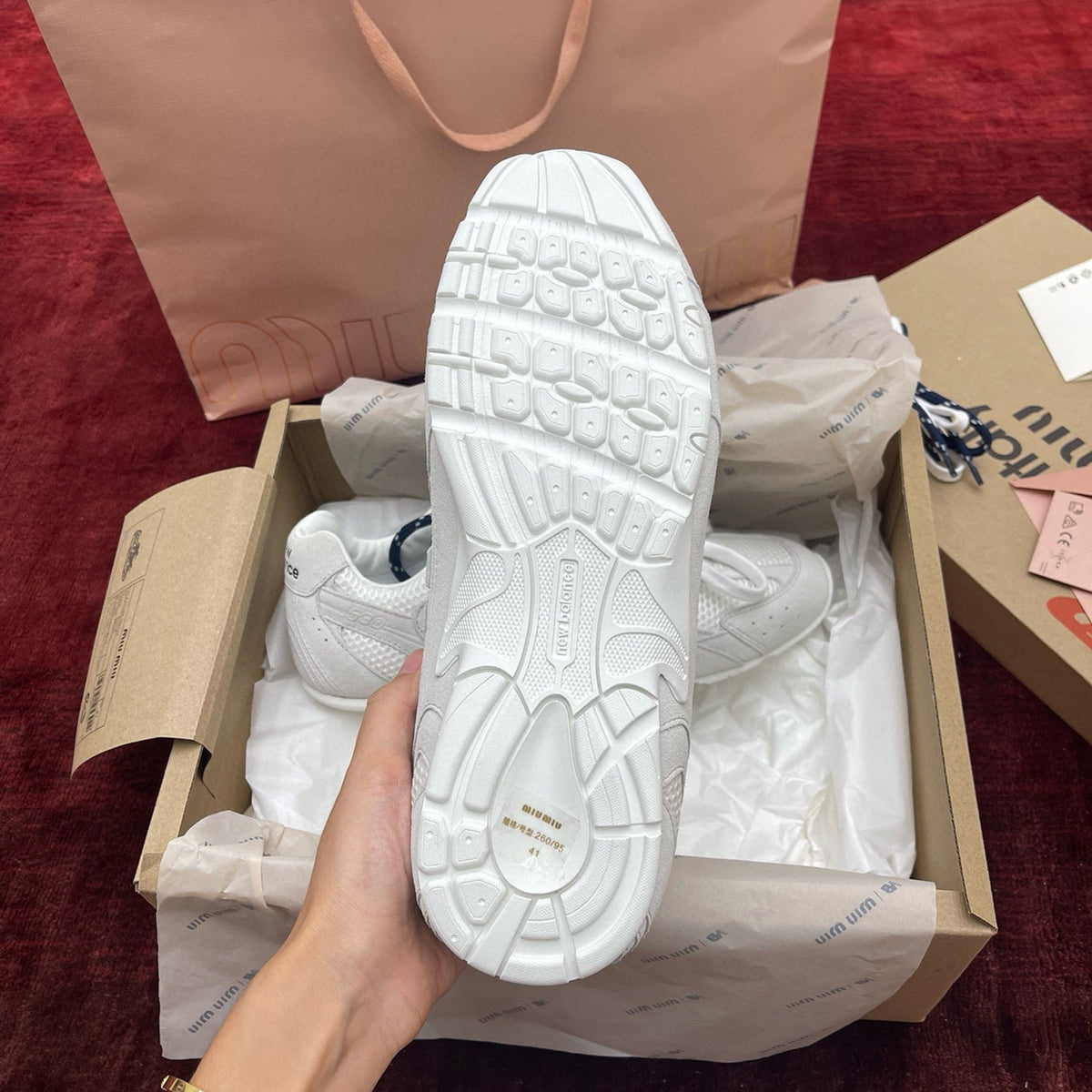 MIU M x NEW BALANCE TRAINERS