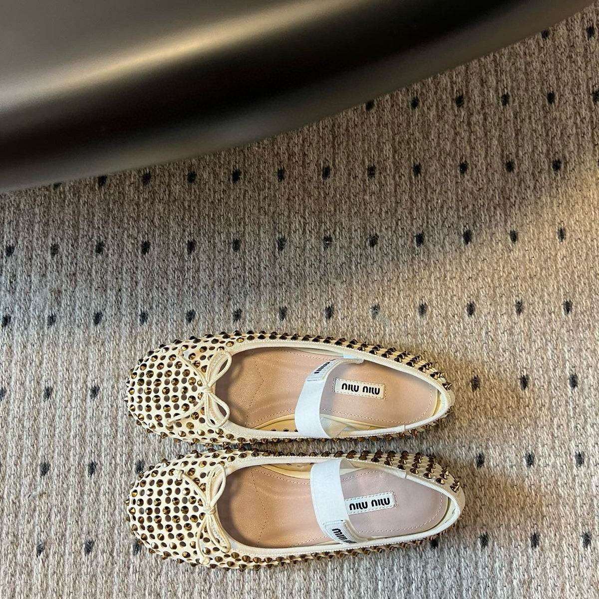 MIU M BALLET FLATS