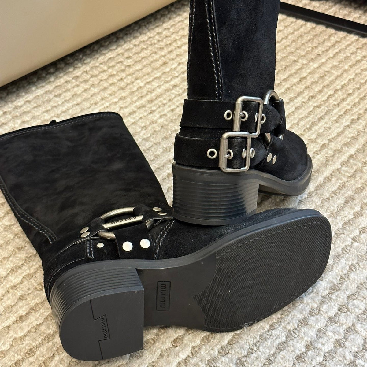 MIU M BOOTS