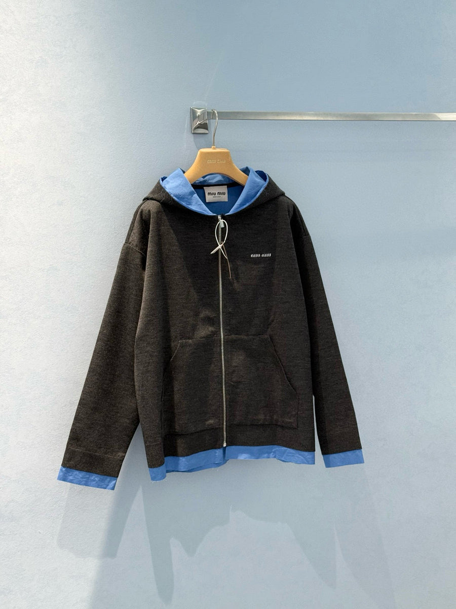 MIU M ZIP HOODIE