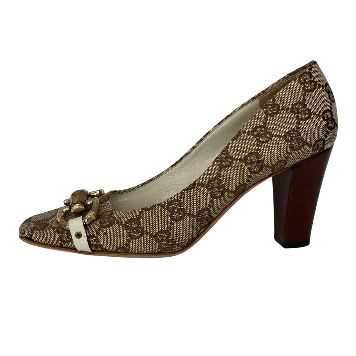 Vintage Gucci Monogram Canvas Pumps |US6|IT36|