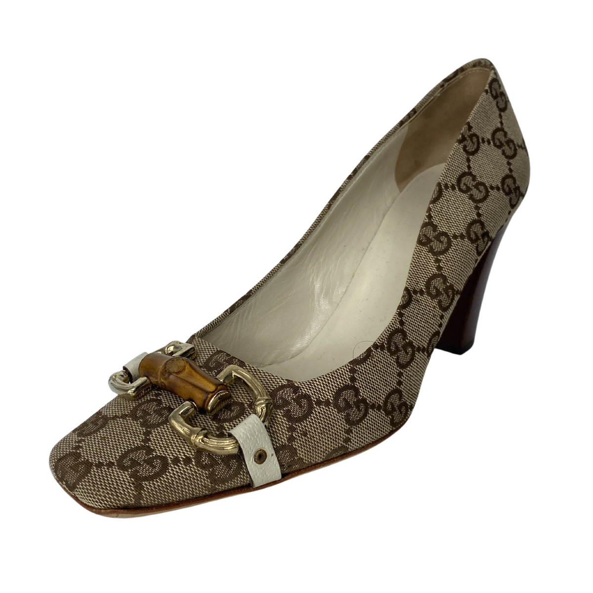 Vintage Gucci Monogram Canvas Pumps |US6|IT36|