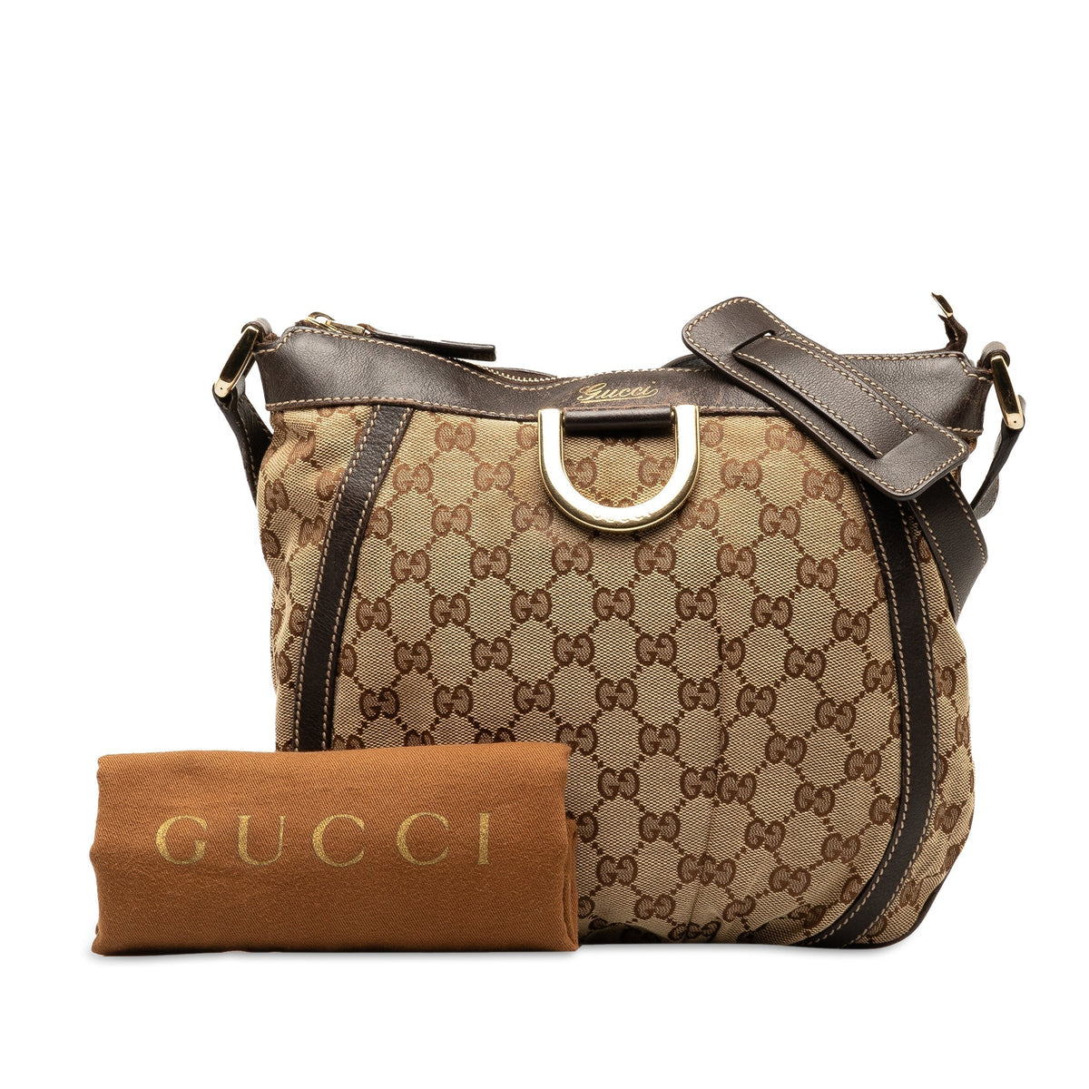 GUCCI GG Canvas Abbey D-Ring Crossbody Bag
