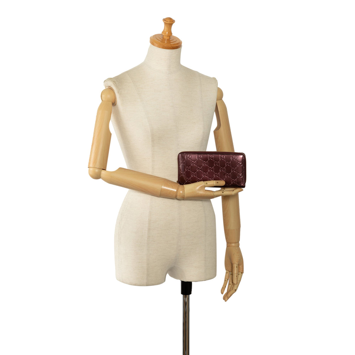 GUCCIssima Patent Zip Around Long Wallet Long Wallets