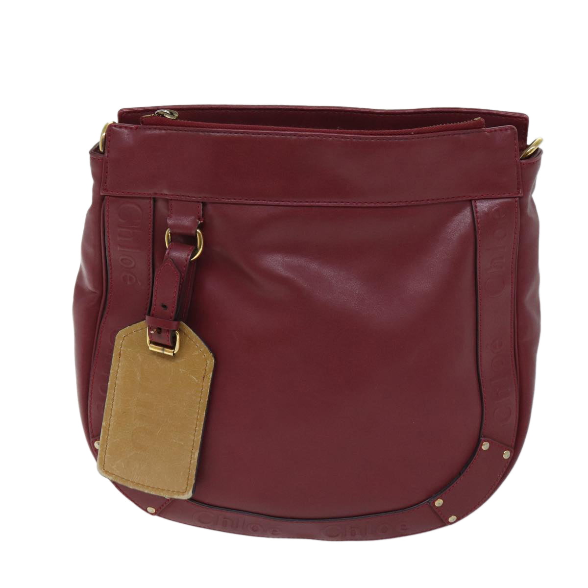 Chloe Shoulder Bag Leather Pink 70409