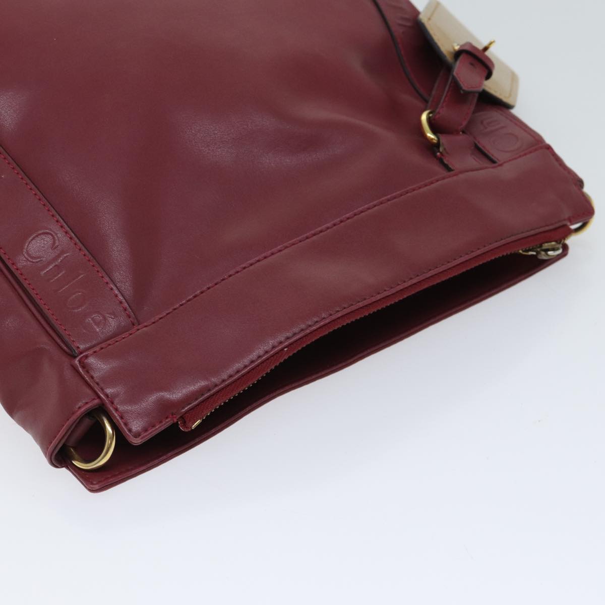 Chloe Shoulder Bag Leather Pink 70409