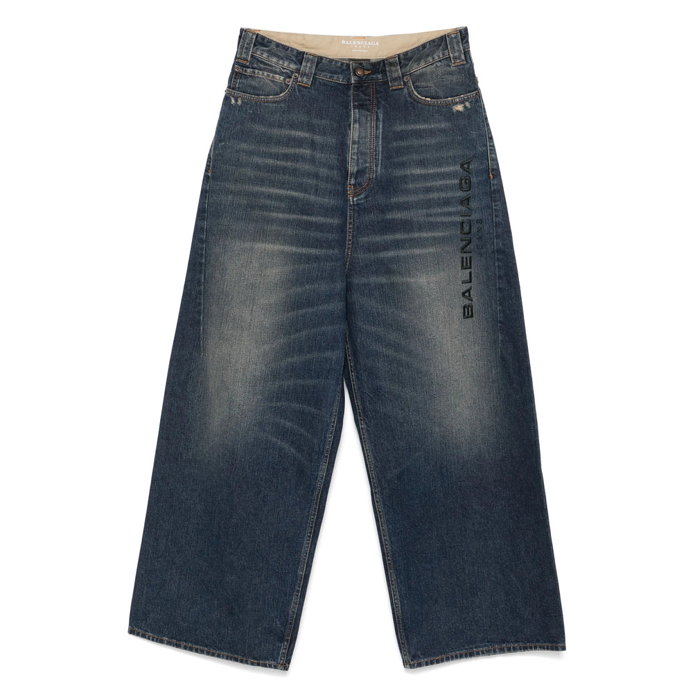 Balenciaga Blue Denim - Wide-Leg Jeans Men