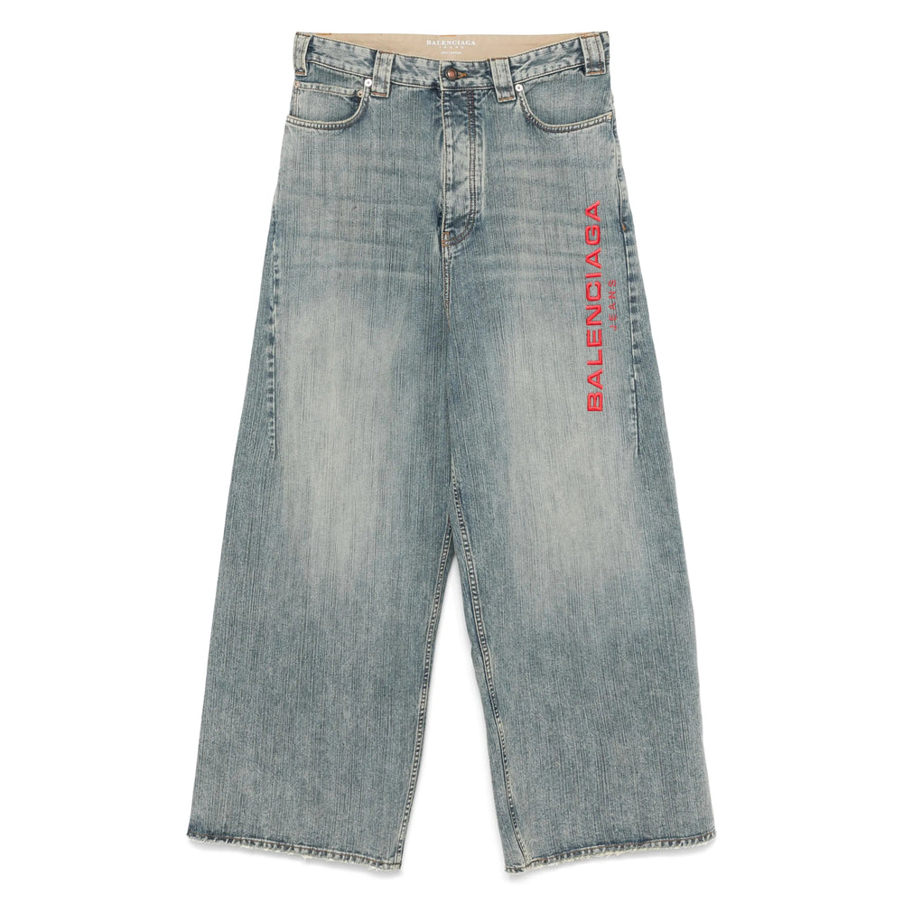 Balenciaga Blue Denim - Wide-Leg Jeans Men