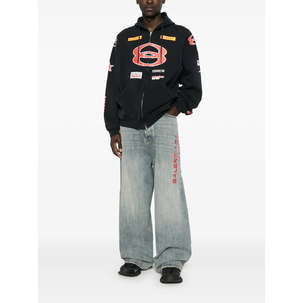Balenciaga Blue Denim - Wide-Leg Jeans Men