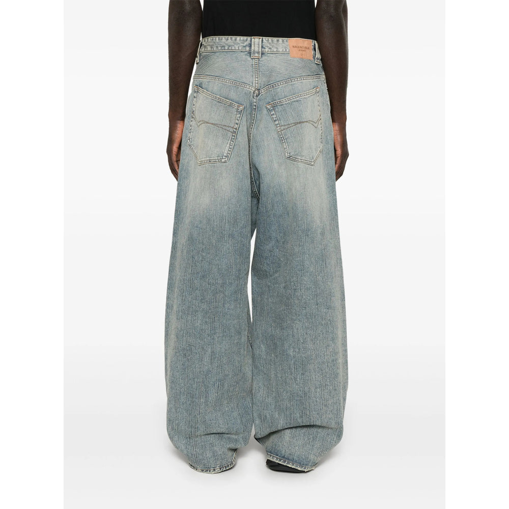 Balenciaga Blue Denim - Wide-Leg Jeans Men