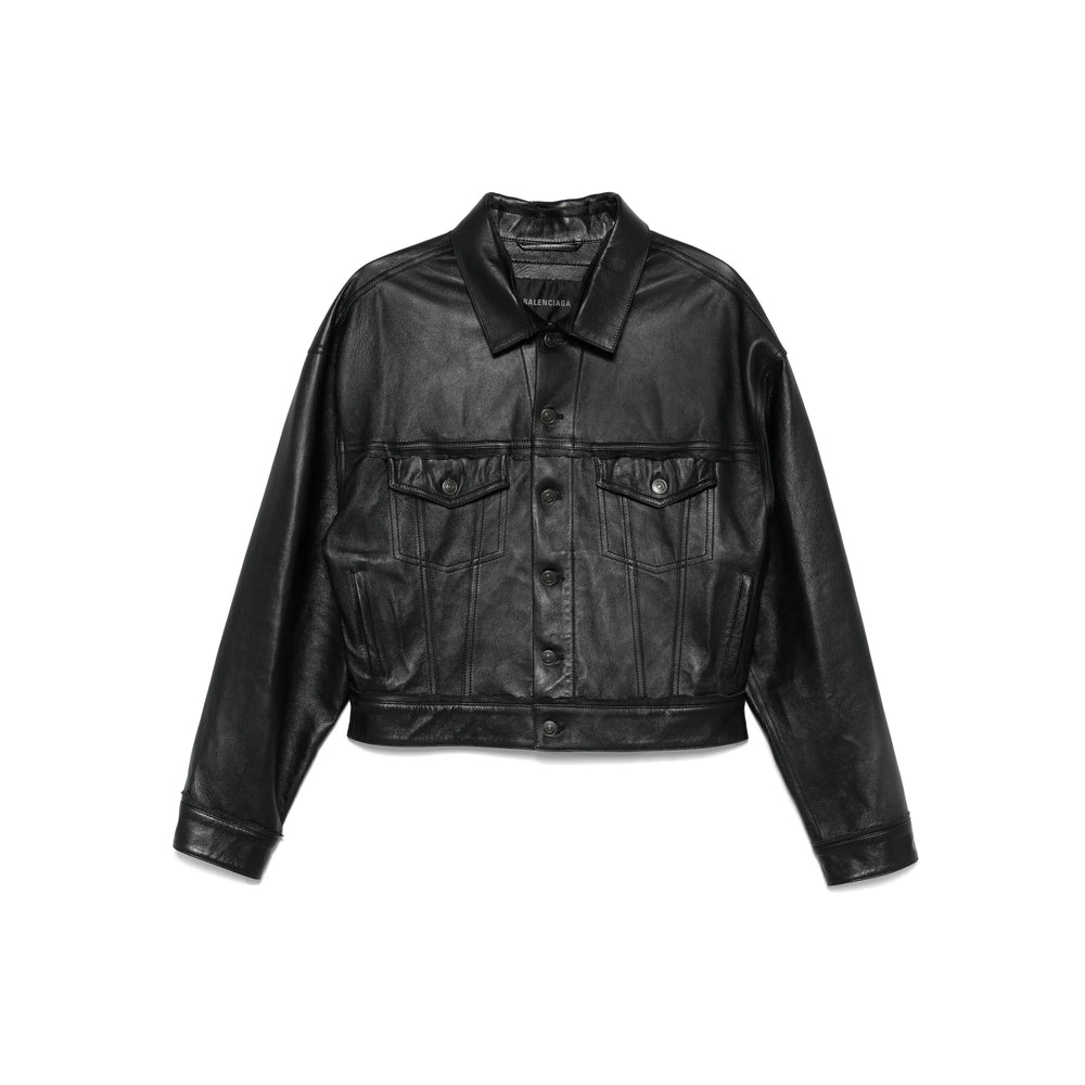 Balenciaga Black Jackets - Leather Jackets Women