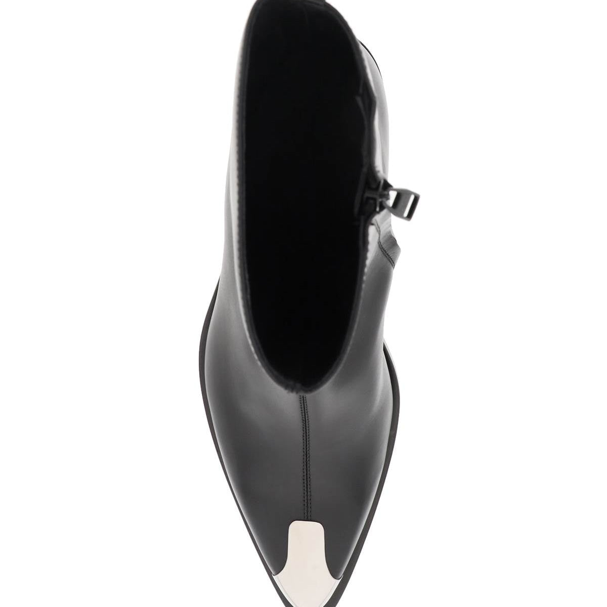 LEATHER PUNK ANKLE BOOTS