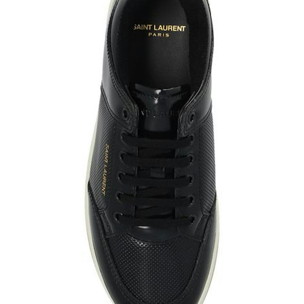 SAINT LAURENT LOGO CANVAS LACE UPS