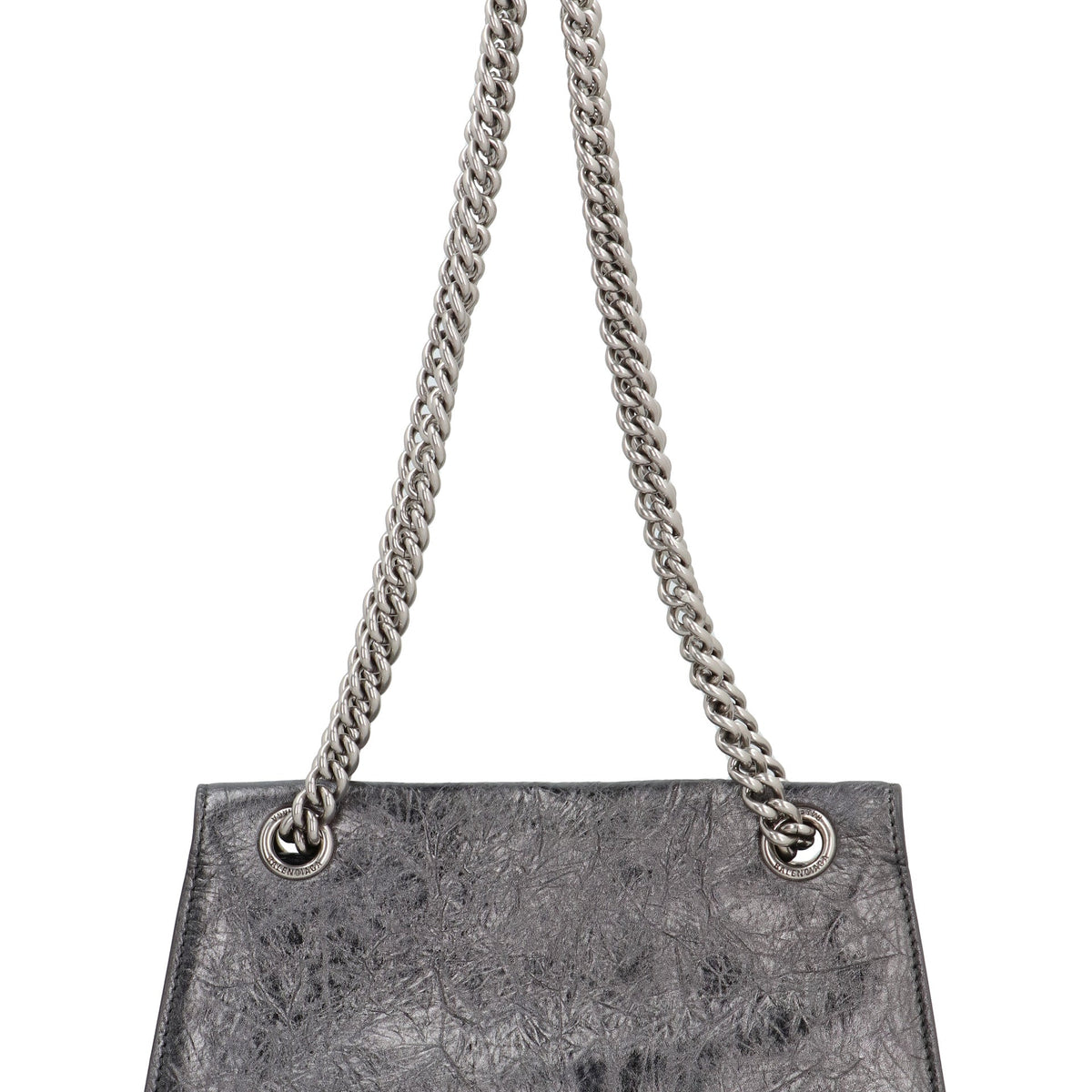 BALENCIAGA Mini Creased Effect Shoulder Handbag