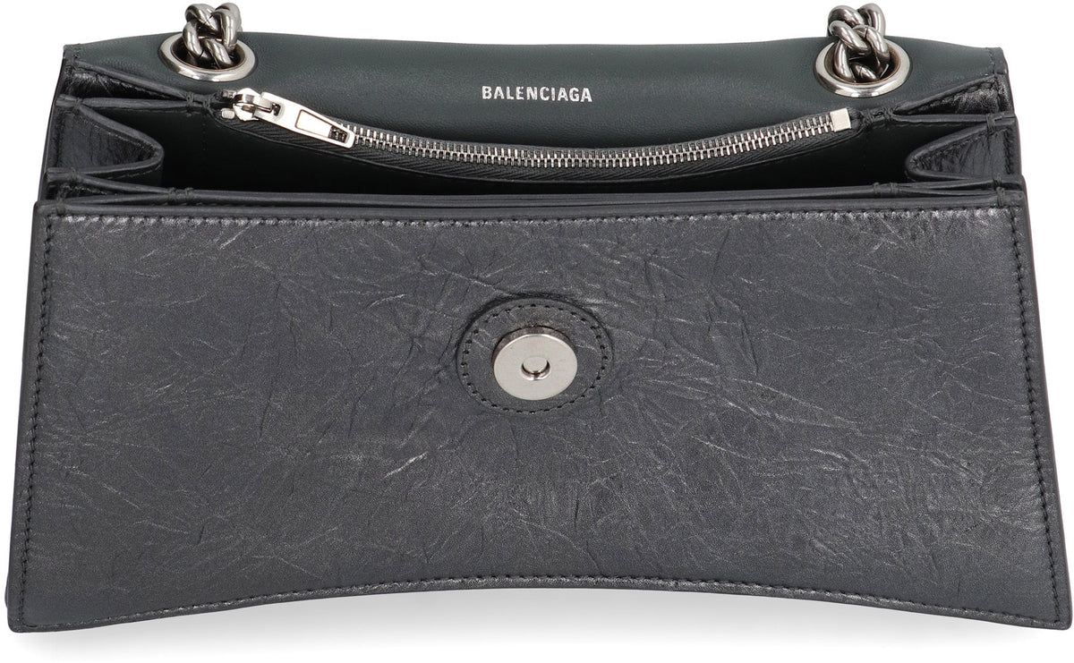 BALENCIAGA Mini Creased Effect Shoulder Handbag