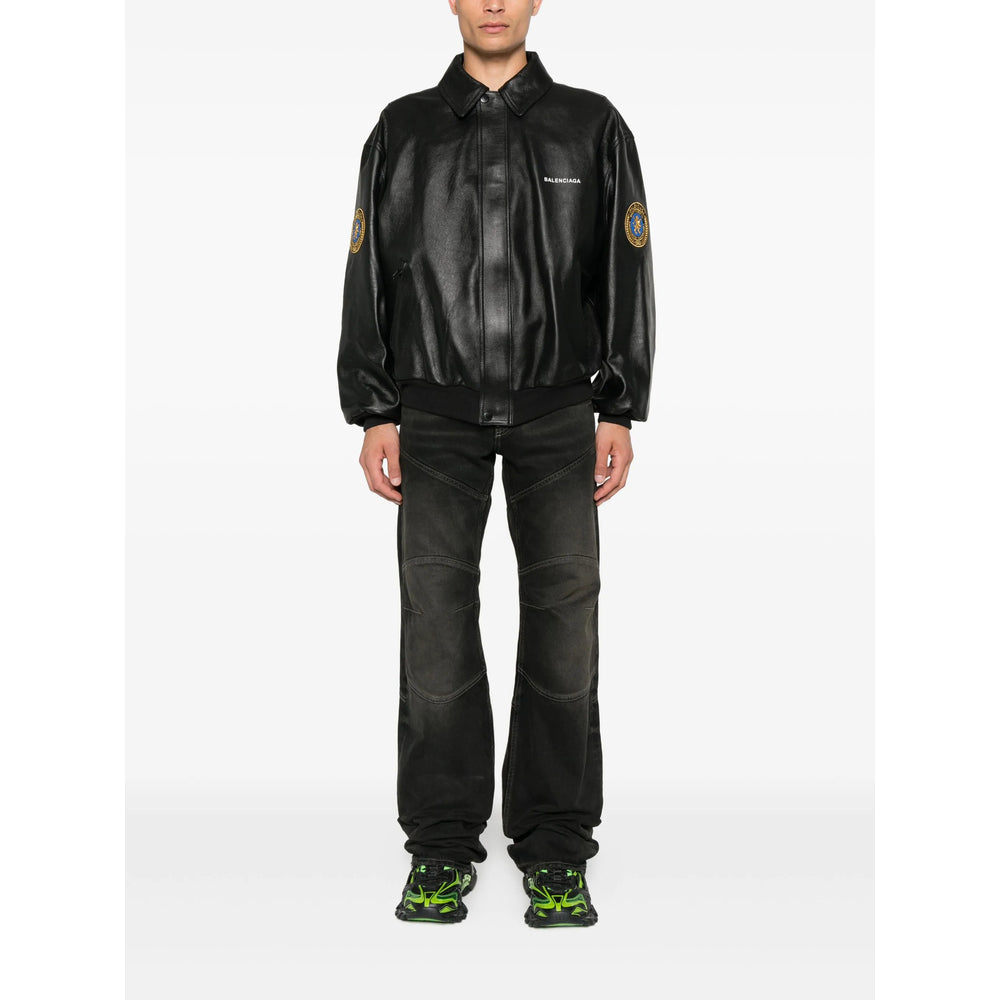 Balenciaga Black Jackets - Bomber Jackets Men