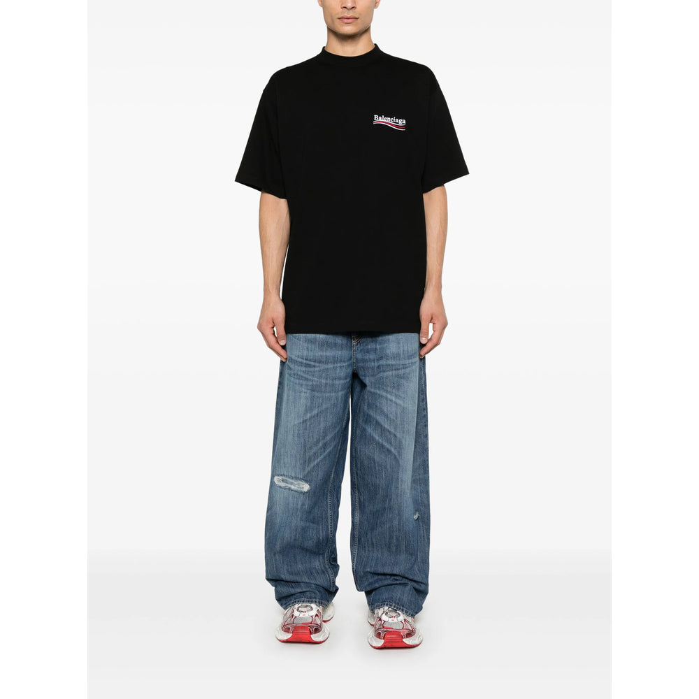 Balenciaga Black T-Shirts & Vests - T-Shirts Men