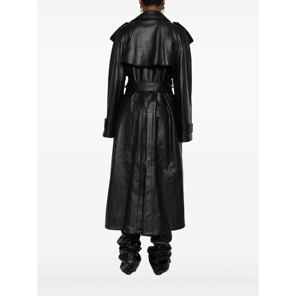 Balenciaga Black Coats - Leather Coats Women