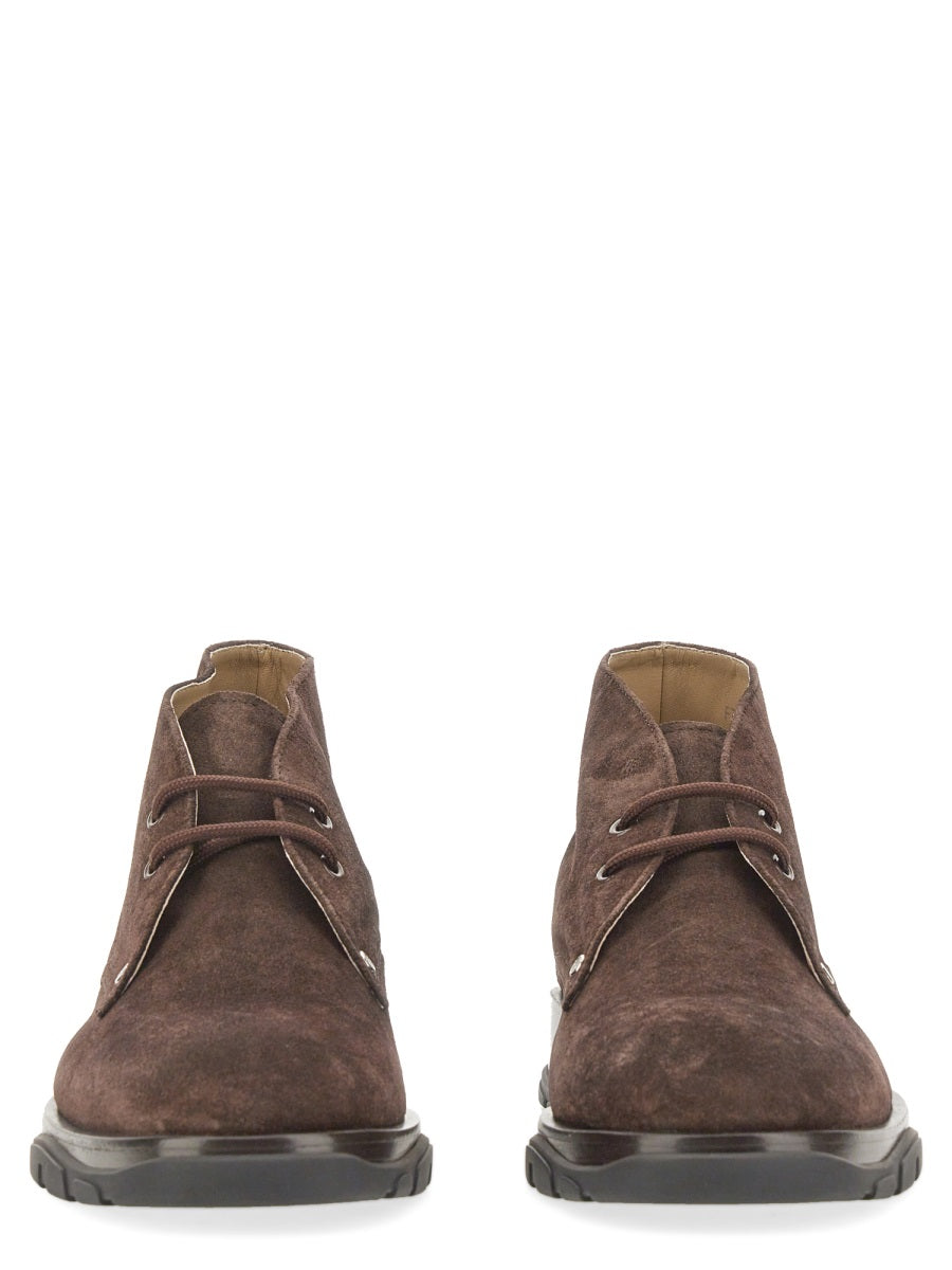 Alexander Mcqueen Men Suede Boot