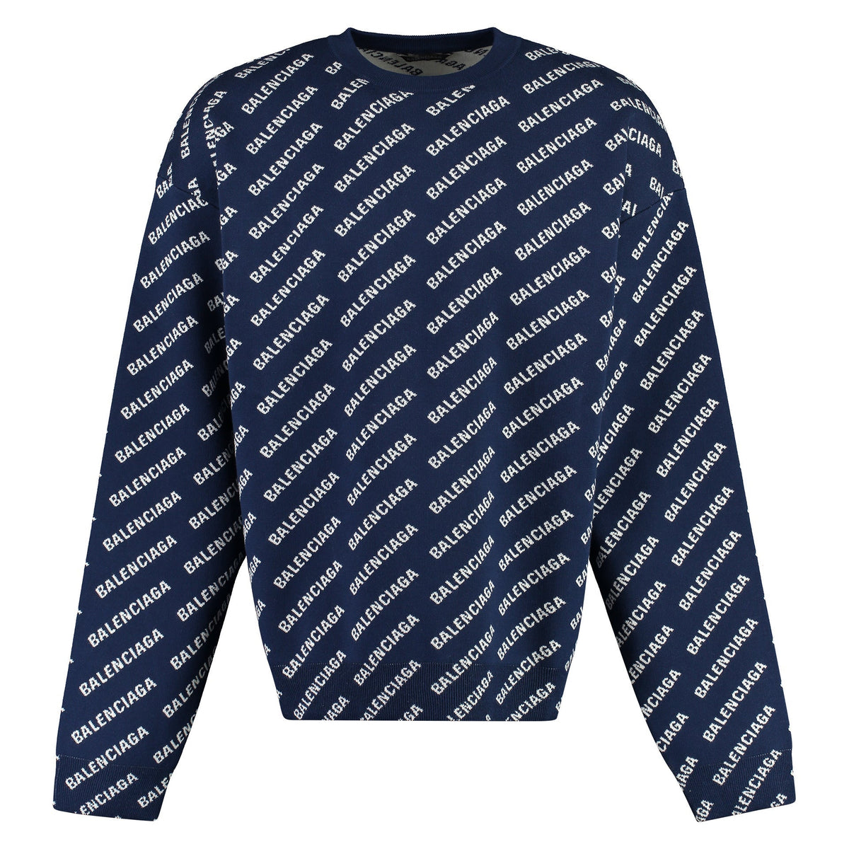 BALENCIAGA Long Sleeve Crew-Neck Sweater