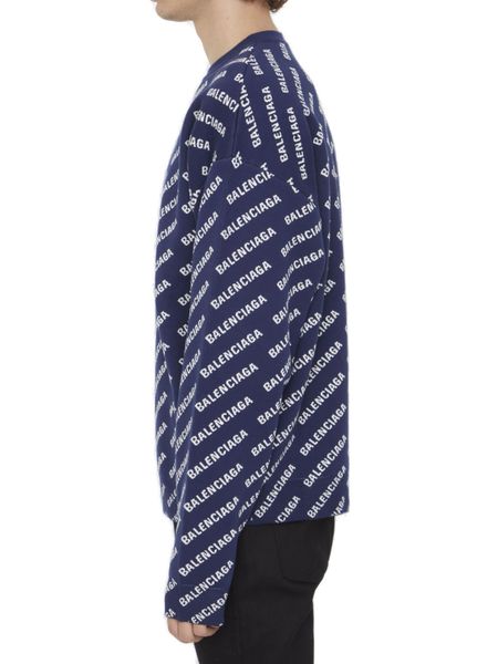 BALENCIAGA Long Sleeve Crew-Neck Sweater