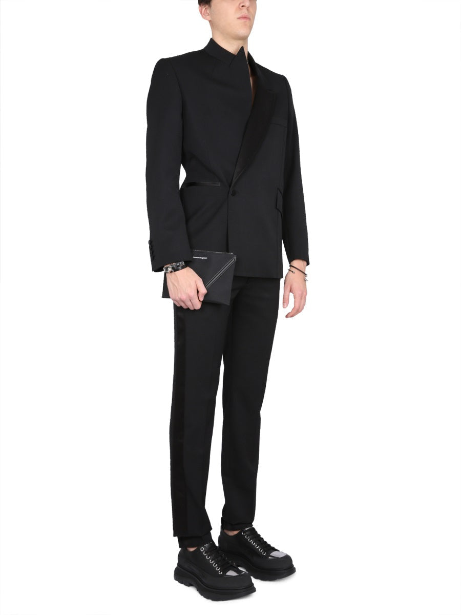 Alexander Mcqueen Men Wool Suit Pants