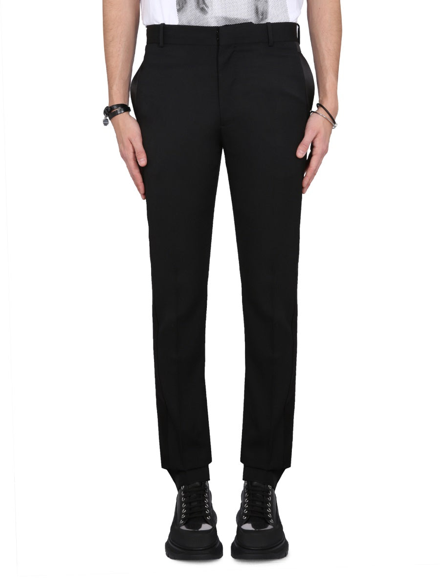 Alexander Mcqueen Men Wool Suit Pants