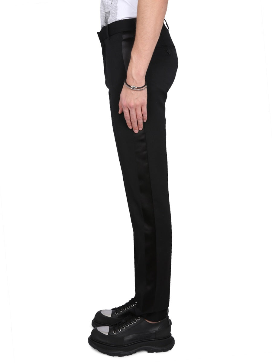 Alexander Mcqueen Men Wool Suit Pants