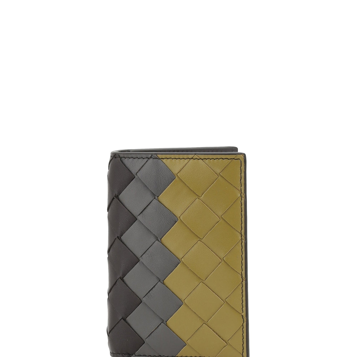 Bottega Veneta Men Intrecciato Tricolor Card Holder