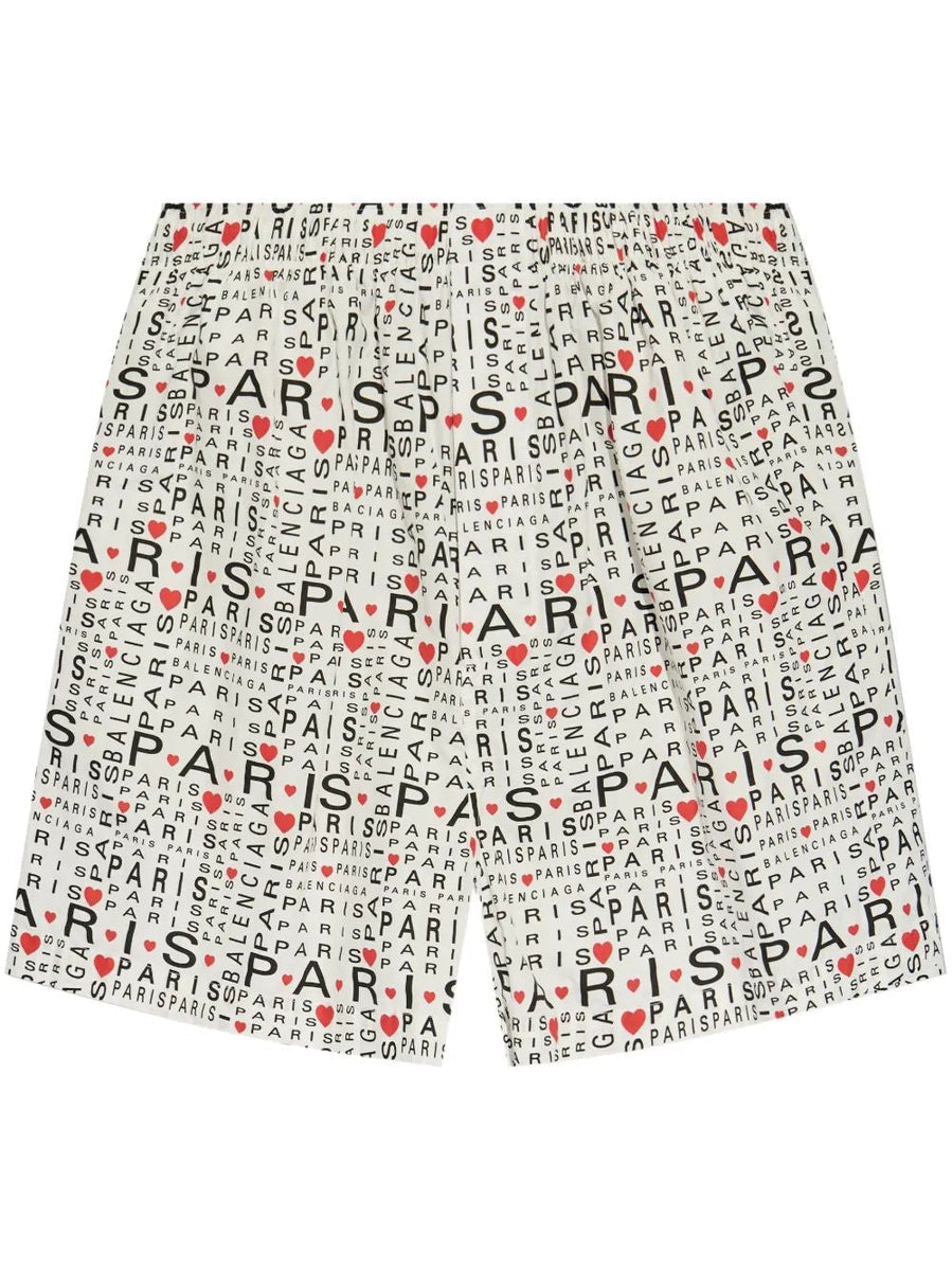 BALENCIAGA Men's Mini Pyjama Shorts for SS25