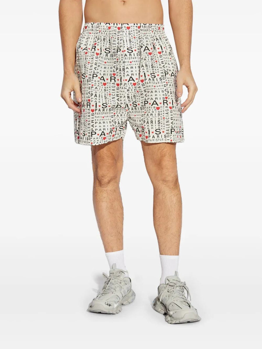 BALENCIAGA Men's Mini Pyjama Shorts for SS25