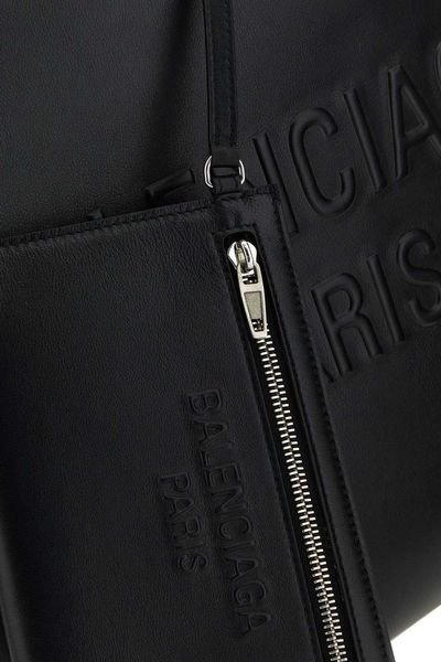 BALENCIAGA Mary-Kate Medium Leather Tote Handbag