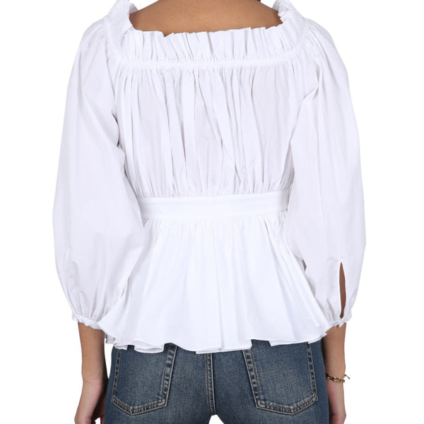 Alexander Mcqueen Women Cotton Poplin Top