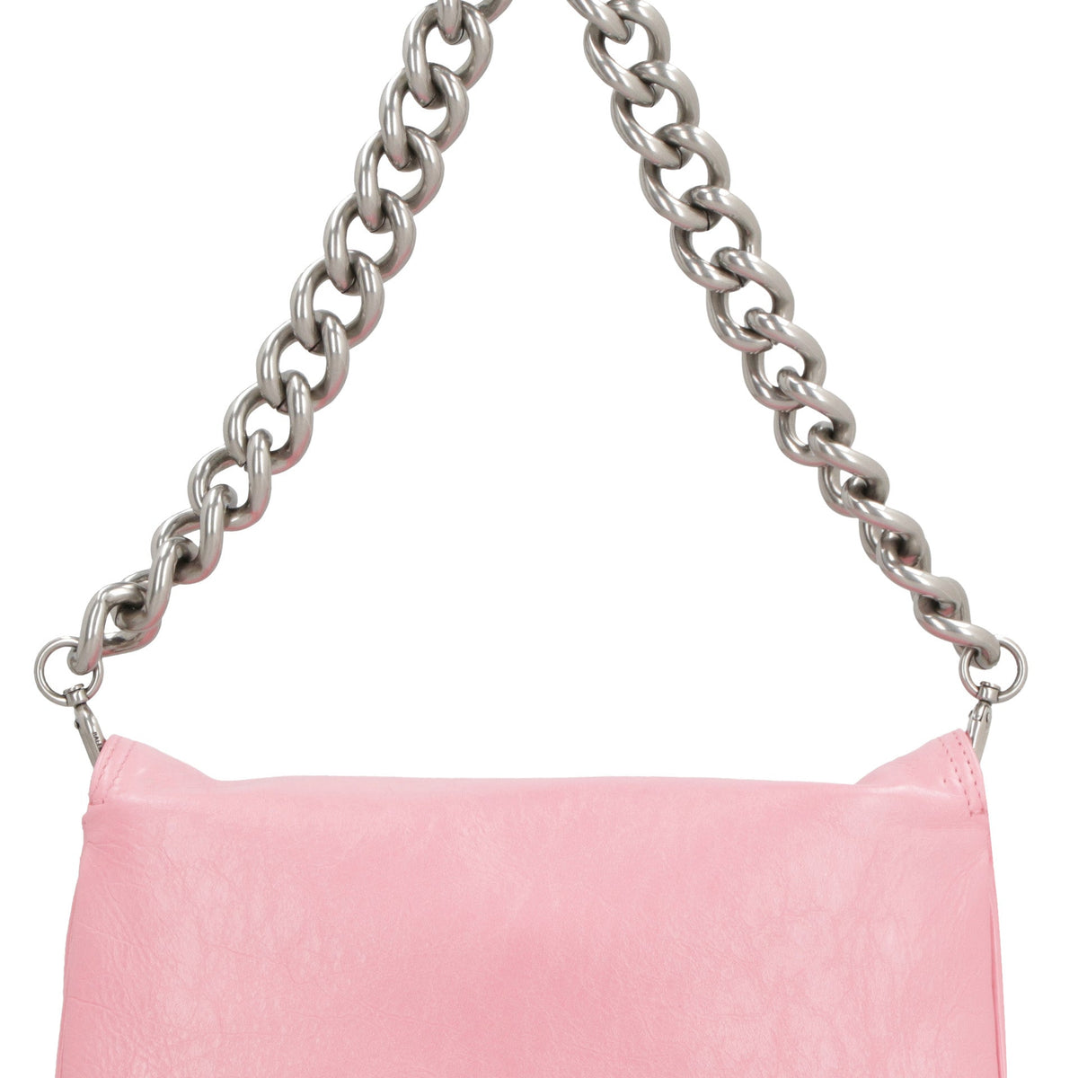 BALENCIAGA Mini Flap BB Soft Leather Crossbody Handbag