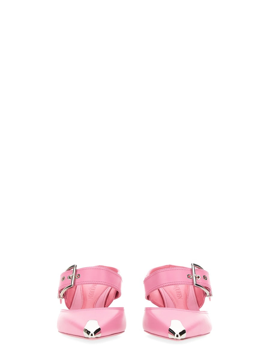 Alexander Mcqueen Women Punk Sandal With Buckle