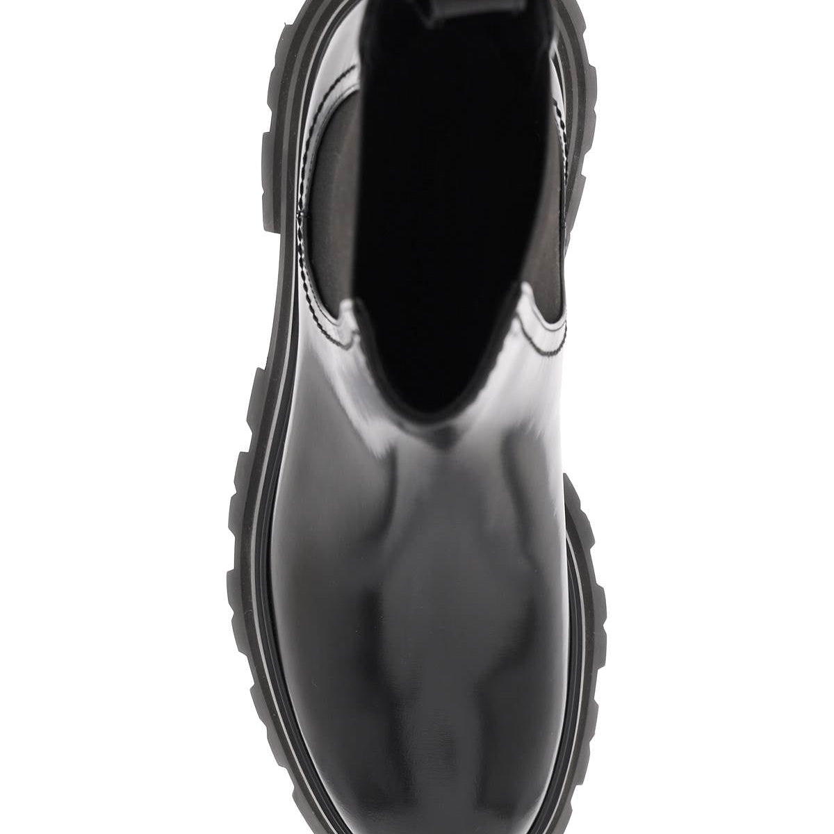 SHINY LEATHER CHELSEA BOOTS