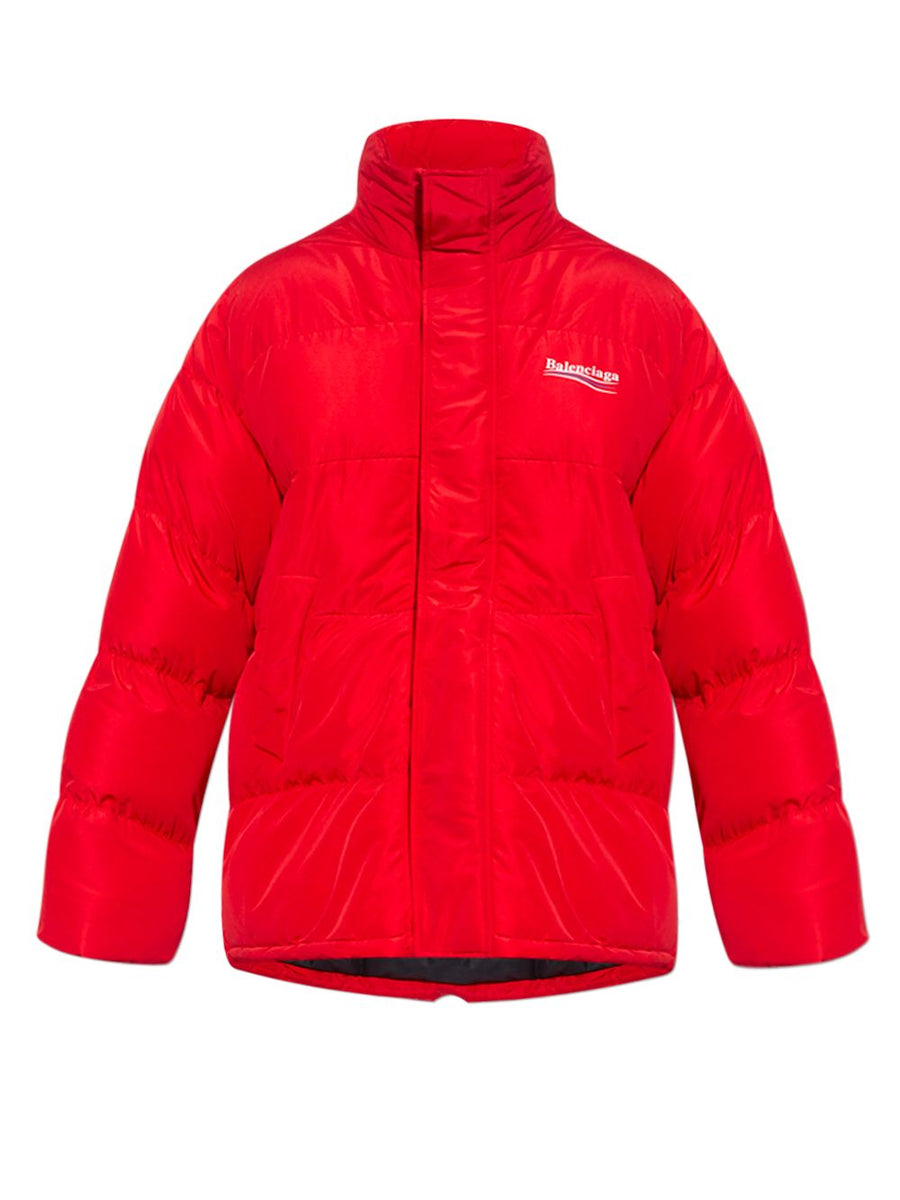 BALENCIAGA Men's Technical Micro Faille Puffer Jacket