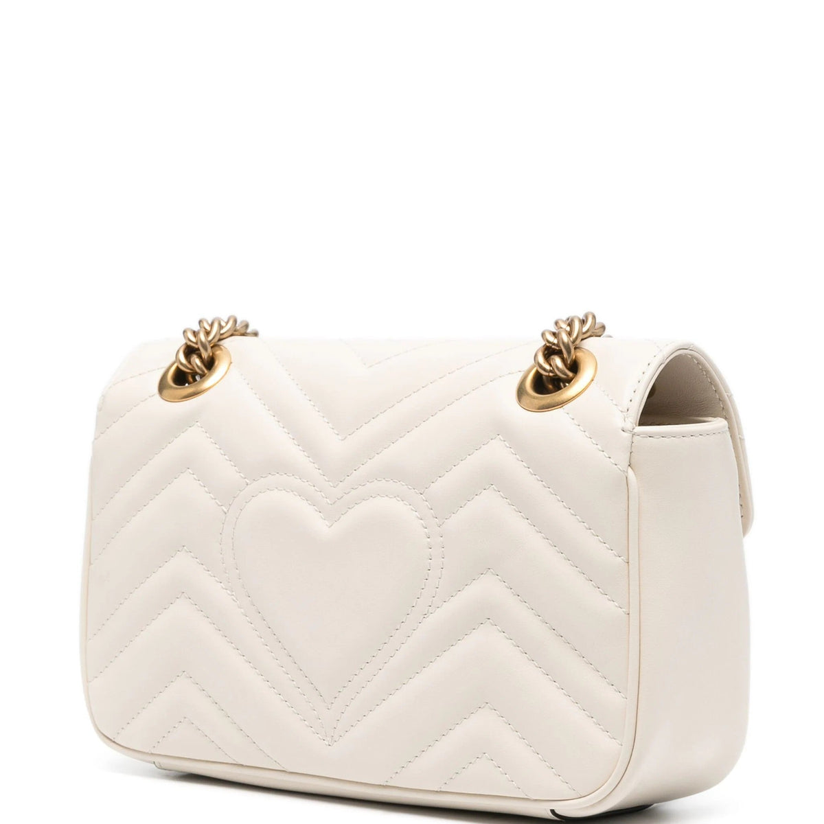 Gucci GG Marmont Mini Bag in Matelasse' Leather - White