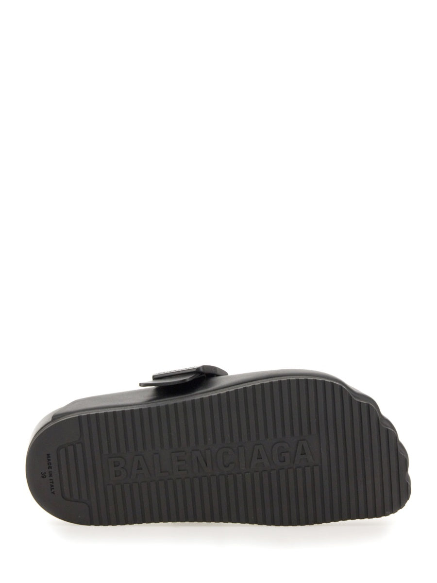 BALENCIAGA Elegant Bovine Leather Slide Sandals for Women